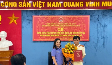 Các buổi lễ công bố và trao quyết định bổ nhiệm chức vụ Viện trưởng...